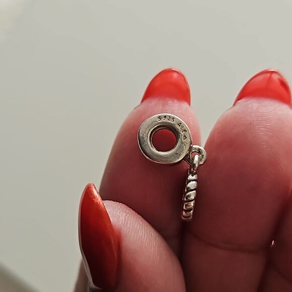 Pandora Authentic 18th Celebration Dangle Charm 925 ALE Sterling Silver - Picture 3 of 16